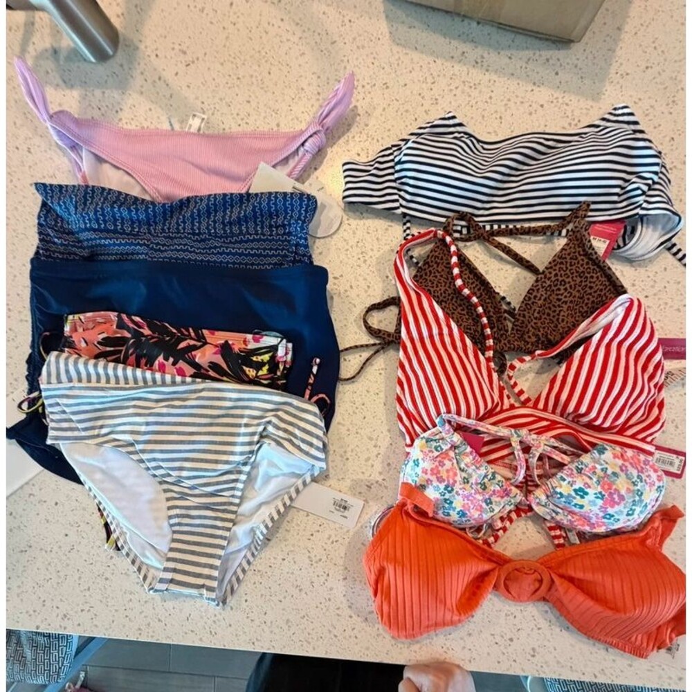 Mix and Match 5 Bikini Bottoms + 5 Tops (MSRP: $15-34 each)